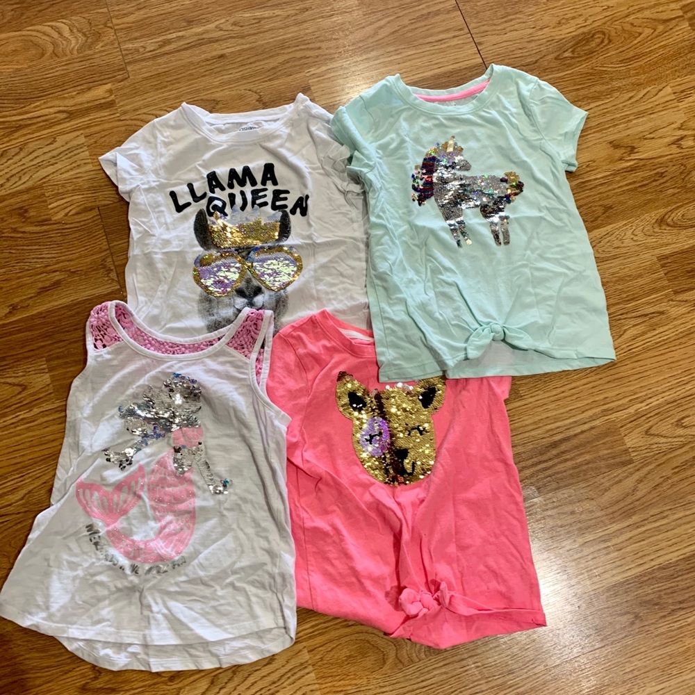 Size 8 flip sequins shirts